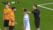 下半场补时第2分钟狼队球员库特罗内黄牌