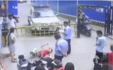 戏精！男子动手打门卫后 多次上演假摔：为脱身