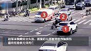 男子车流密集旁若无人闯红灯被撞致死，交警：其负全责