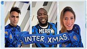 国米群星自拍送圣诞&新年祝福：卢卡库秀中文 又憨又可爱