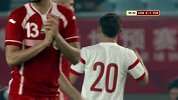 国足-15年-热身赛-55分钟射门 于汉超禁区内抽射稍稍偏出-花絮