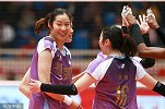 朱婷李盈莹合砍35分 天津女排无敌全胜1局不失进8强