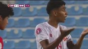 巴林U17球员亮鞋钉飞铲国足球员染红
