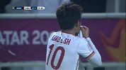 U23亚锦赛-16年-小组赛-第1轮-第43分钟进球 中国队廖力生通过任意球直接破门得分-花絮