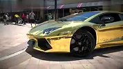 镀金兰博基尼Aventador闪耀迈阿密