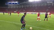 鹿岛鹿角边线球配合送空挡 塞尔吉尼奥抽射偏出立柱