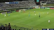 全北左路进攻下底传中 金甫炅弧顶无人看防一脚低射