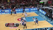 CBA-1415赛季-季后赛-总决赛-第5场-李晓旭左翼接球就投3分命中-花絮