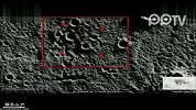 谷歌地球：月球表面道路结构以及不明发光集中物体