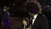 足球-17年-马塞洛携全家出席颁奖 爱子爆炸头萌萌哒-花絮