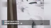 市民雪中挖车 目击者：挖出来走不了