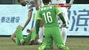 中超-15赛季-联赛-第2轮-第94分钟射门 绿城队罗竞打中边网-花絮