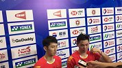 韩呈恺周昊东惜败印尼组合 赛后自评：超常发挥但心态不稳