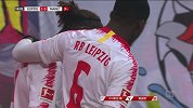 坎普尔右路传中送助攻 波尔森高难度凌空打门直挂死角
