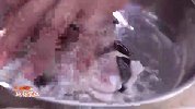鳗鱼肉用蒜柳胡萝卜条串起来，用简单的调味料爆炒，味道鲜嫩清爽