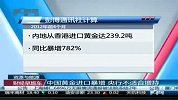 财经-中国黄金进口暴增央行不适合增持
