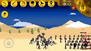 火柴人战争遗产：单兵种作战，满员巫师对战敌方巫师