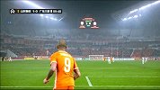 亚冠-16赛季-小组赛-第5轮-第10分钟 鲁能前场定位球 塔神抢点头槌破门-花絮