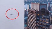 9·11惊魂重现！直升机撞进纽约曼哈顿高楼屋顶 飞行员当场死