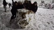 在一心师兄的带领下，我们堆出了农大第一大雪球