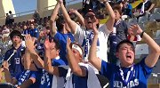 日本球迷高唱助威曲 蓝黑武士迎亚洲杯首战