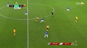 下半场补时第3分钟埃弗顿球员安德烈·戈麦斯盘带突破