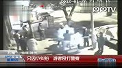 只因小纠纷 游客殴打警察