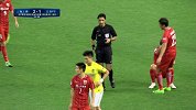 亚冠-17赛季-16强首回合-第54分钟犯规 陶源掀翻王燊超 裁判出示黄牌警告-花絮