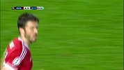 欧冠-1516赛季-小组赛-第4轮-第75分钟射门 曼联卡里克禁区外远射稍稍偏出-花絮