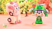 儿童故事大全珀利警车海利多吃糖 珀利变形警车儿童益智玩具【小卡讲故事】