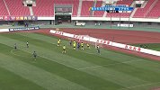 青岛黄海青港角球送后点 阿卜杜拉插上头槌中边网