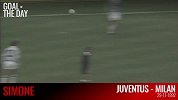 米兰每日一球：红黑西蒙尼49岁生快！92战尤文0触球假动作晃翻2人完美破门