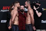 UFC on ESPN32对视仪式：奇卡泽凯塔尔冷面相对