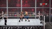 WWE-14年-WWE2K15地狱牢笼赛：约翰塞纳vs兰迪奥顿-专题