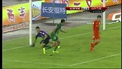 中超-14赛季-联赛-第21轮-31分钟射门 鲁能王永珀门前铲射打在边网-花絮