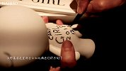 插画家天野喜孝先生现场用空白玩偶进行即兴创作