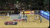 CBA-1314赛季-季后赛-1/4决赛-第4场：杨敬敏右翼三分不中辛格尔顿补篮得分-花絮