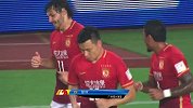 中国足协杯-16赛季-1/4决赛-第1回合-第10分钟进球 右路保利尼奥插上横敲中路 郜林中路推射破门恒大1:0领先-花絮