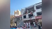 河北赞皇一商铺爆炸致2人受伤 3层楼顶被炸塌