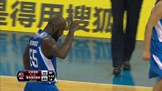 CBA-1617赛季-常规赛-第2轮-琼斯左侧进攻 单手劈扣打进-花絮