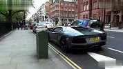 兰博基尼Aventador街头加速轰鸣引擎声