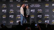 UFC245发布会对视集锦 兰达米抢腰带卡温顿喋喋不休