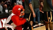 NBA赛场边谁最欢乐 看看吉祥物如何调戏球迷与球员（五）