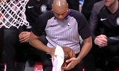 不愧是西班牙人！小加索尔将球踢飞砸翻球迷饮料
