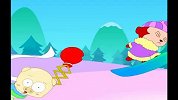 搞笑动画毕加猪之滑雪