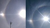 沈阳上空出现“三个太阳” 光晕炫彩夺目 网友惊呼：呼叫后羿