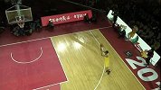 CBA-1314赛季-全明星赛-扣篮赛预赛：克里斯·约翰逊第二扣右侧抛板后接球超强弹跳单臂扣篮-花絮