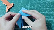100秒折只简单的小鸟，看一遍就会了，手工折纸视频教程