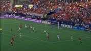 足球-17年-洛杉矶银河vs曼联-第11分钟射门 拉什福德右路突破挑射偏出-花絮