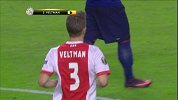 欧联-1617赛季-淘汰赛-决赛-第58分钟犯规 韦尔特曼正面放倒马塔吃到黄牌-花絮